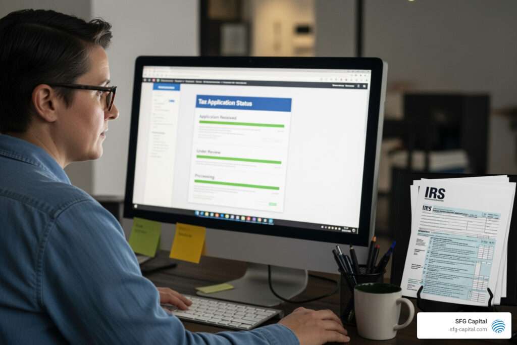 irs erc application status